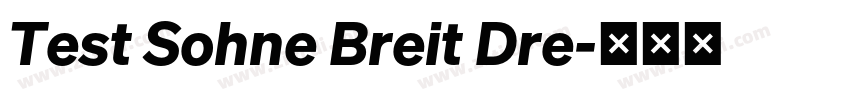 Test Sohne Breit Dre字体转换